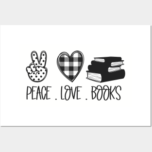 peace love books Posters and Art